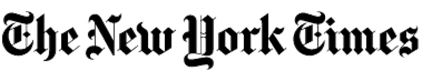 A black and white image of the new york times logo.